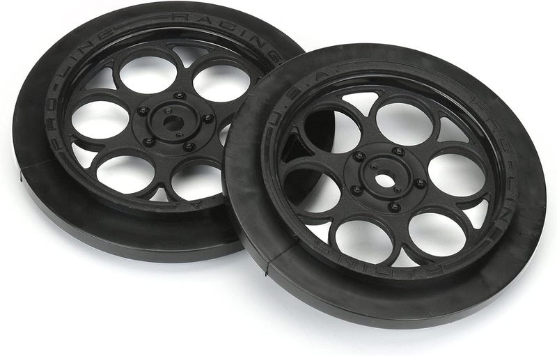 PROLINE Racing Showtime Front Runner 2.2/2.7 Blk FRNT Drag Whls PRO280303 RC Tire - Image 2